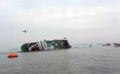 Паром "Севол" с 477 пассажирами на борту ушел под воду у побережья Южной Кореи