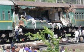 В Подмосковье возле Наро-Фоминска грузовой поезд столкнулся с пассажирским, есть погибшие