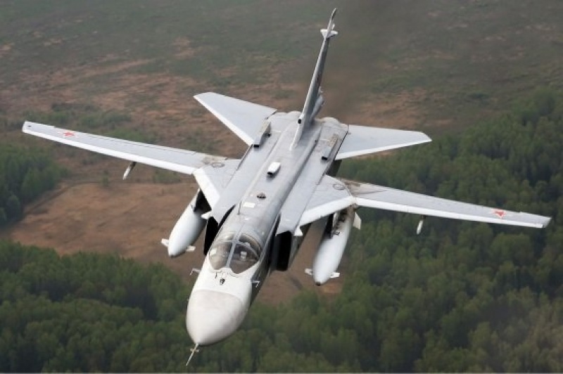 В Хабаровском крае упал фронтовой бомбардировщик Су-24М. Оба пилота погибл